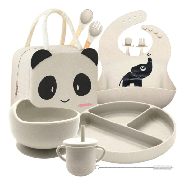 Brancivox Baby Weaning Set with Adjustable Bib
